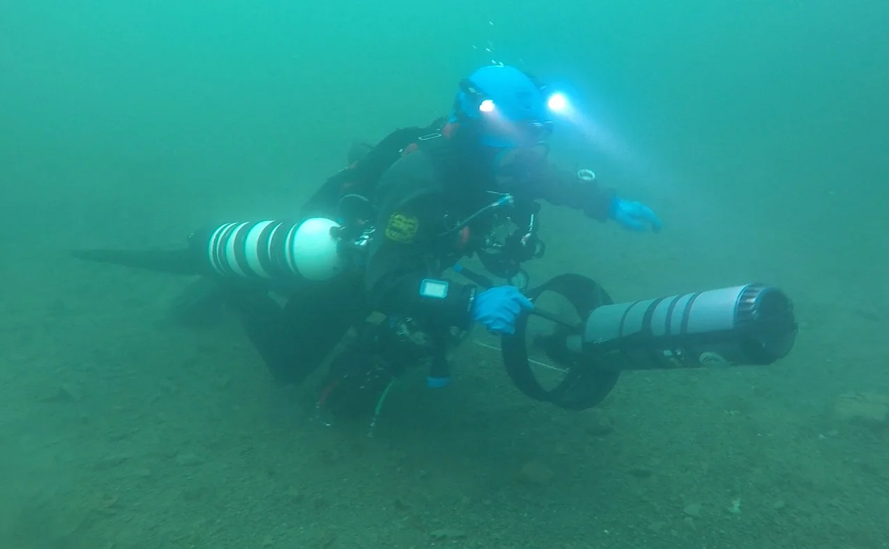 Plongée avec scooter